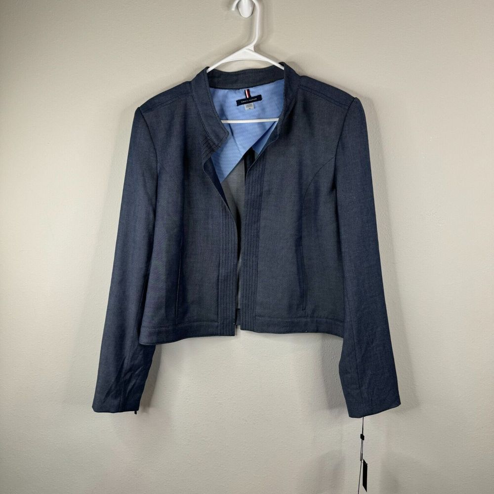 Tommy Hilfiger Blazer‎ Jacket Womens Size 16 Open Front Long Sleeve Business NWT